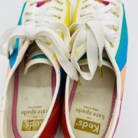 KATE SPADE X KEDS WOMEN’S COLORFUL TRIPLE KICK PLATFORM SNEAKERS SIZE 7 - Picture 8 of 12